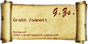Grath Zsanett névjegykártya