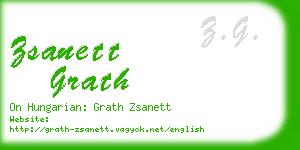 zsanett grath business card